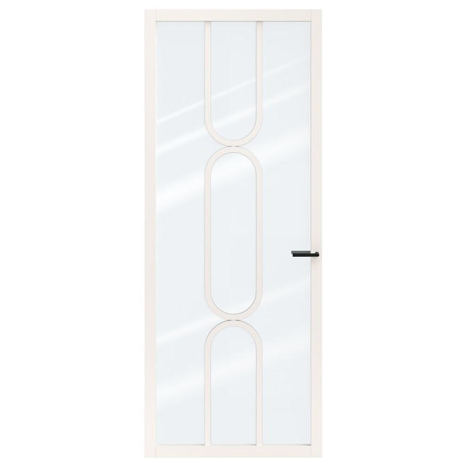 Binnendeur Skantrae SSL 14622 Blank Glas Wit Gelakt